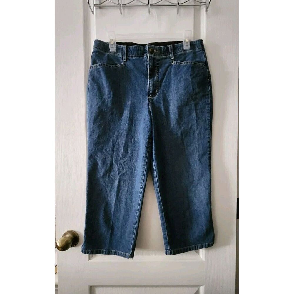 Gloria Vanderbilt‎ Women's Denim Capri Jeans Stretch Blue Size 10